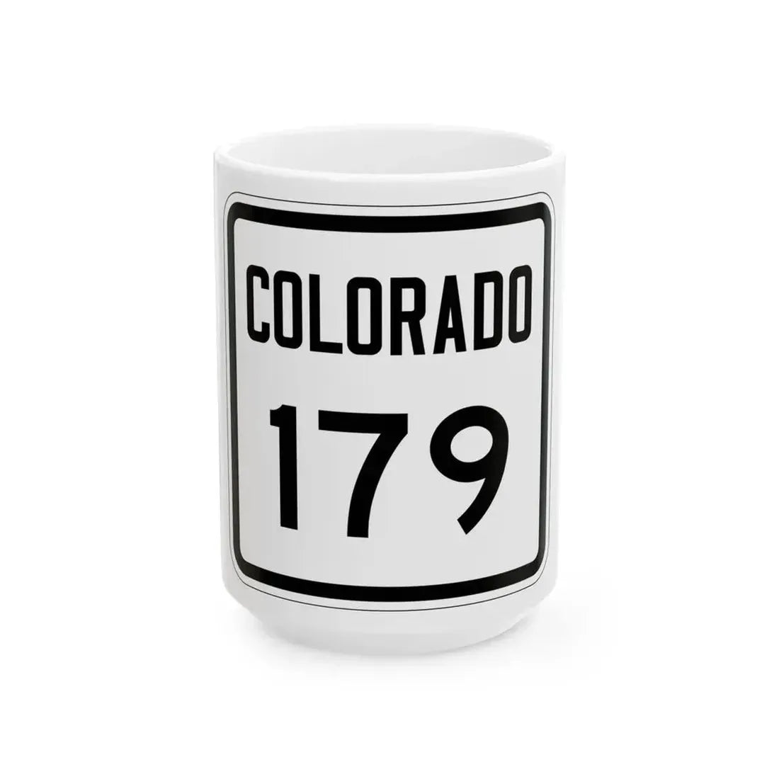 Colorado 179 1946 (Colorado) (Road Sign) White Coffee Mug 15oz - Go Mug Yourself