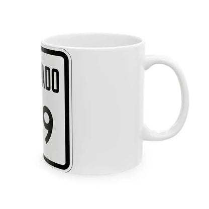 Colorado 179 1946 (Colorado) (Road Sign) White Coffee Mug - Go Mug Yourself