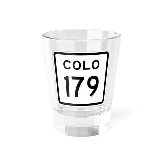 Colorado 179 1952 (Colorado) (Road Sign) Shot Glass 1.5oz 1.5oz - Go Mug Yourself