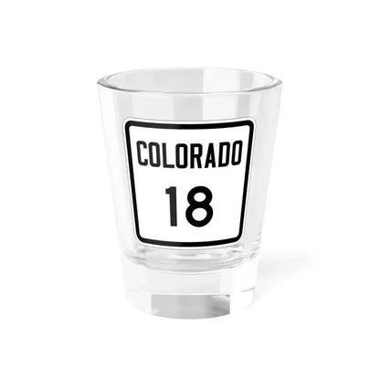 Colorado 18 1946 (Colorado) (Road Sign) Shot Glass 1.5oz 1.5oz - Go Mug Yourself