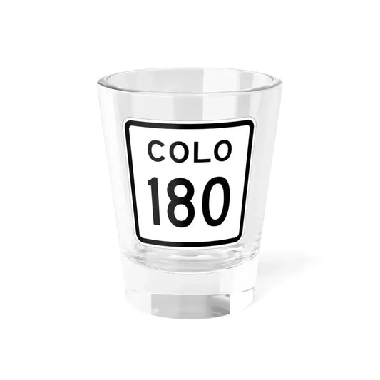 Colorado 180 1952 (Colorado) (Road Sign) Shot Glass 1.5oz 1.5oz - Go Mug Yourself