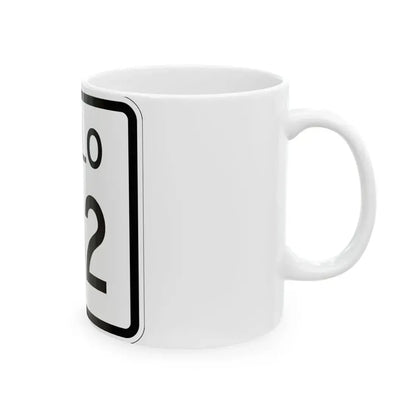 Colorado 182 1952 (Colorado) (Road Sign) White Coffee Mug - Go Mug Yourself