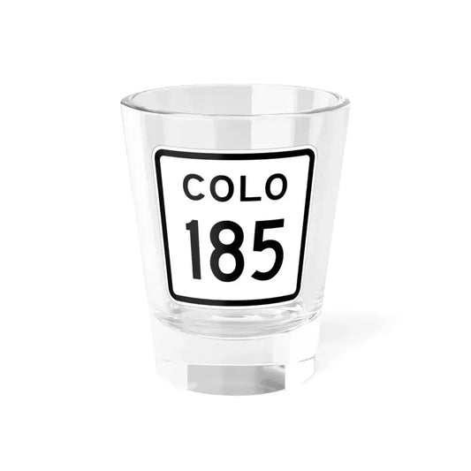 Colorado 185 1952 (Colorado) (Road Sign) Shot Glass 1.5oz 1.5oz - Go Mug Yourself