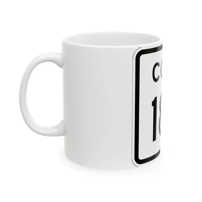 Colorado 185 1952 (Colorado) (Road Sign) White Coffee Mug - Go Mug Yourself