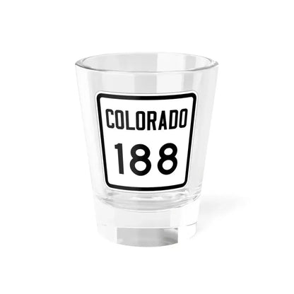 Colorado 188 1946 (Colorado) (Road Sign) Shot Glass 1.5oz 1.5oz - Go Mug Yourself