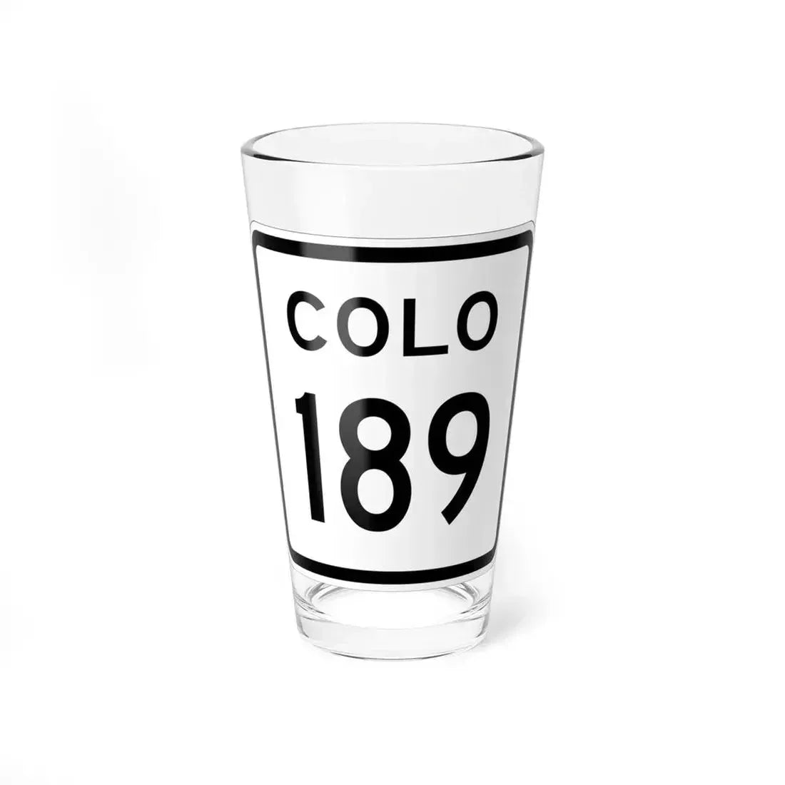 Colorado 189 1952 (Colorado) (Road Sign) Pint Glass 16oz 16oz - Go Mug Yourself