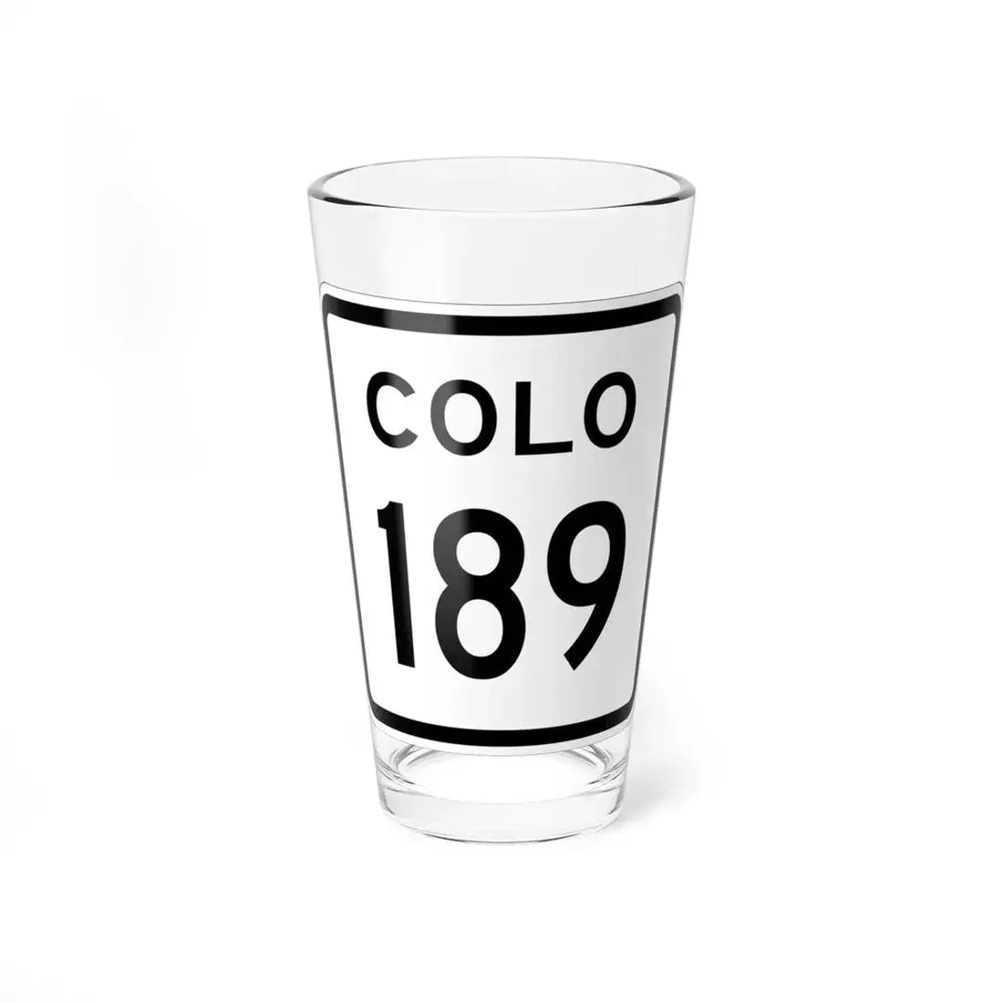 Colorado 189 1952 (Colorado) (Road Sign) Pint Glss 16oz 16oz - Go Mug Yourself