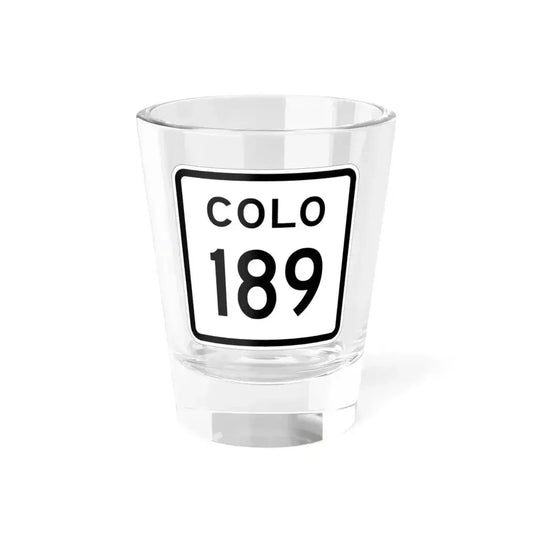 Colorado 189 1952 (Colorado) (Road Sign) Shot Glass 1.5oz 1.5oz - Go Mug Yourself