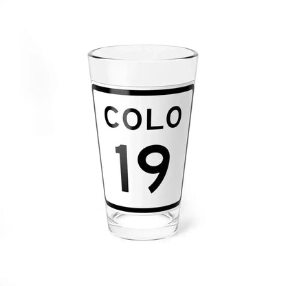 Colorado 19 1952 (Colorado) (Road Sign) Pint Glass 16oz 16oz - Go Mug Yourself