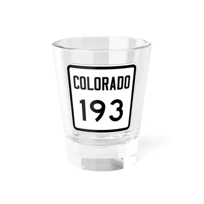 Colorado 193 1946 (Colorado) (Road Sign) Shot Glass 1.5oz 1.5oz - Go Mug Yourself