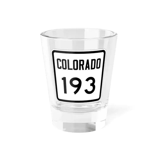 Colorado 193 1946 (Colorado) (Road Sign) Shot Glass 1.5oz 1.5oz - Go Mug Yourself