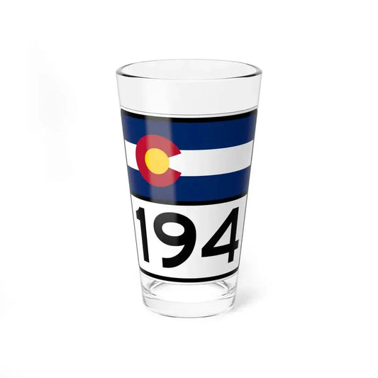 Colorado 194 (Colorado) (Road Sign) Pint Glass 16oz 16oz - Go Mug Yourself