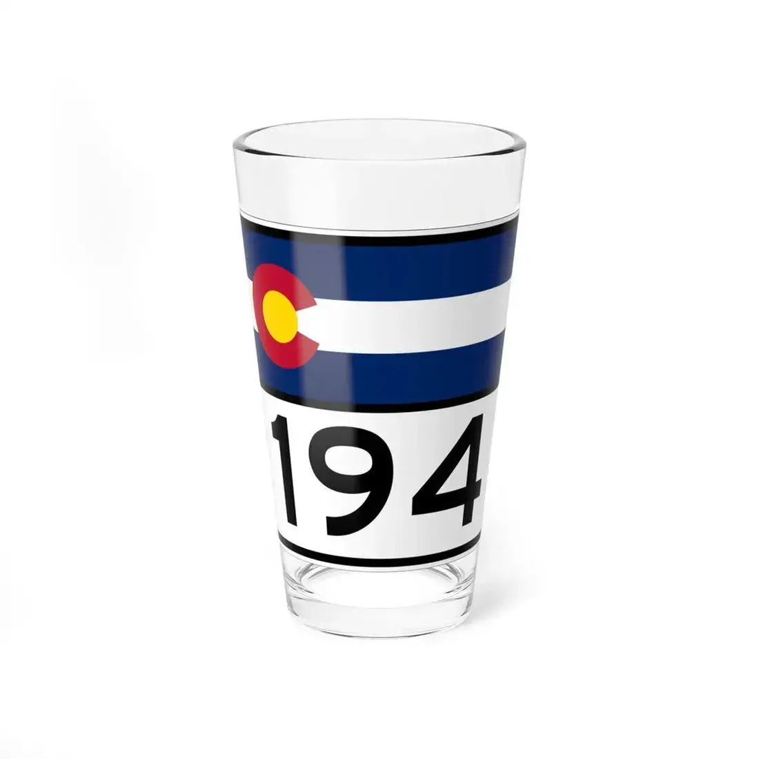 Colorado 194 wide (Colorado) (Road Sign) Pint Glass 16oz 16oz - Go Mug Yourself