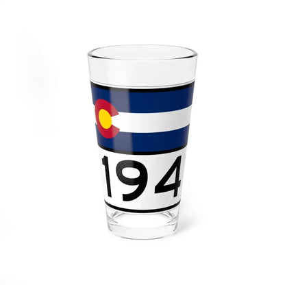 Colorado 194 wide (Colorado) (Road Sign) Pint Glass 16oz 16oz - Go Mug Yourself
