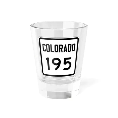 Colorado 195 1946 (Colorado) (Road Sign) Shot Glass 1.5oz 1.5oz - Go Mug Yourself