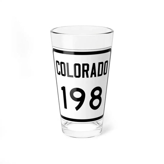 Colorado 198 1946 (Colorado) (Road Sign) Pint Glss 16oz 16oz - Go Mug Yourself