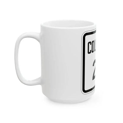 Colorado 20 1946 (Colorado) (Road Sign) White Coffee Mug - Go Mug Yourself