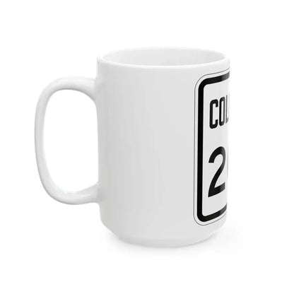Colorado 200 1946 (Colorado) (Road Sign) White Coffee Mug - Go Mug Yourself