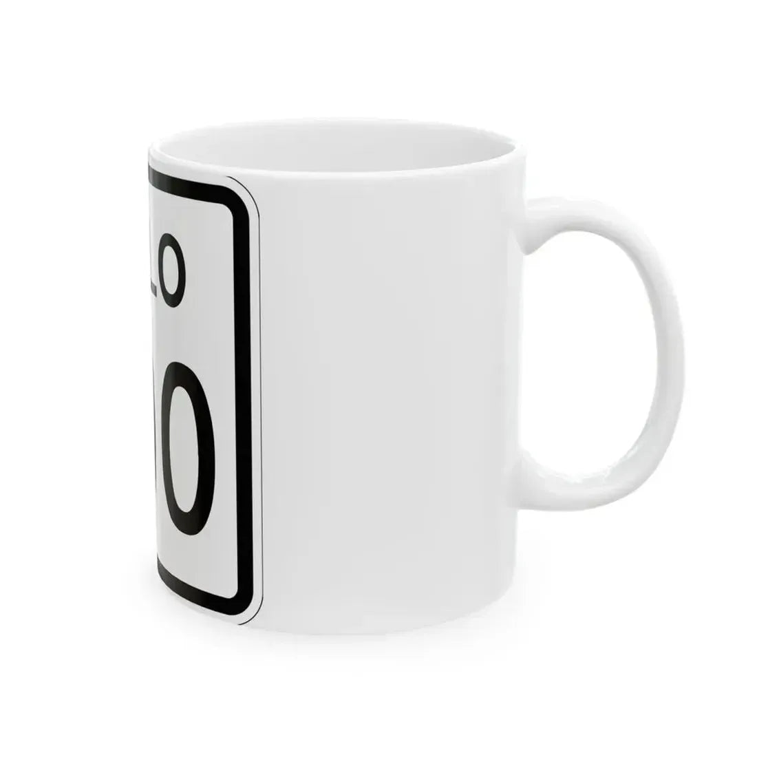 Colorado 200 1952 (Colorado) (Road Sign) White Coffee Mug - Go Mug Yourself