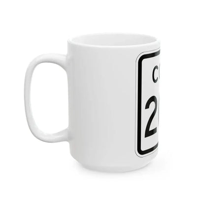 Colorado 200 1952 (Colorado) (Road Sign) White Coffee Mug - Go Mug Yourself