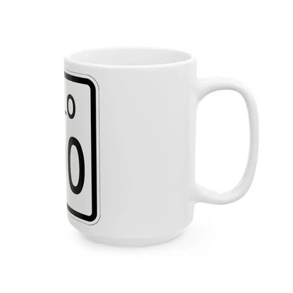 Colorado 200 1952 (Colorado) (Road Sign) White Coffee Mug - Go Mug Yourself