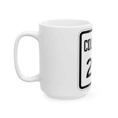 Colorado 201 1946 (Colorado) (Road Sign) White Coffee Mug - Go Mug Yourself