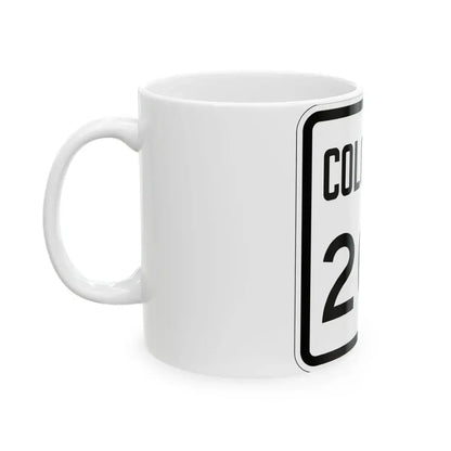 Colorado 203 1946 (Colorado) (Road Sign) White Coffee Mug - Go Mug Yourself