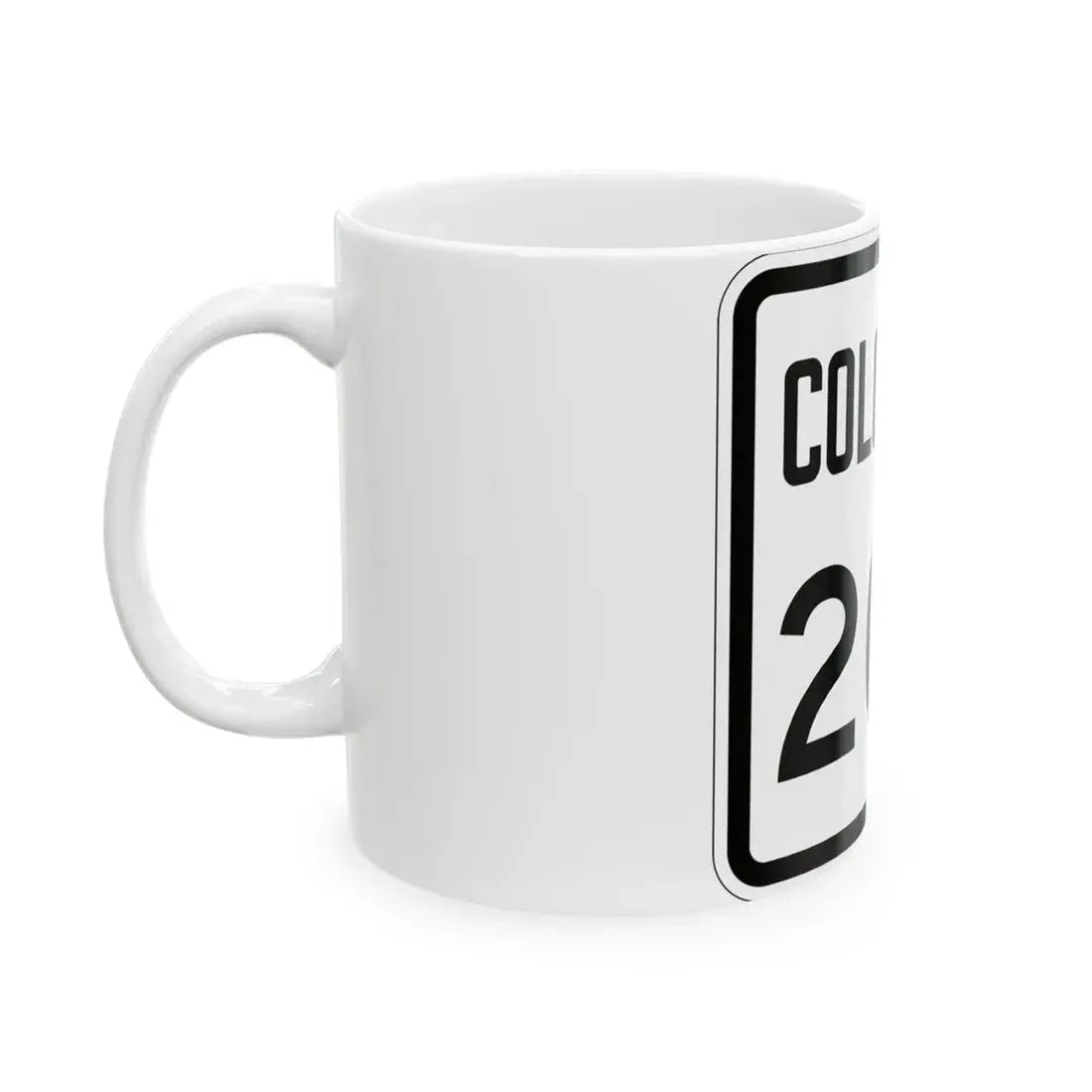 Colorado 204 1946 (Colorado) (Road Sign) White Coffee Mug - Go Mug Yourself