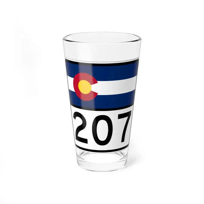 Colorado 207 (Colorado) (Road Sign) Pint Glass 16oz 16oz - Go Mug Yourself