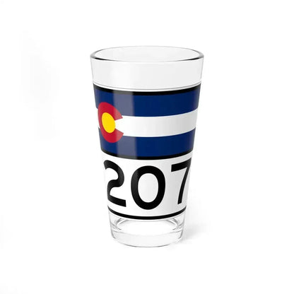 Colorado 207 wide (Colorado) (Road Sign) Pint Glass 16oz 16oz - Go Mug Yourself