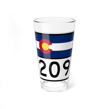 Colorado 209 (Colorado) (Road Sign) Pint Glass 16oz 16oz - Go Mug Yourself