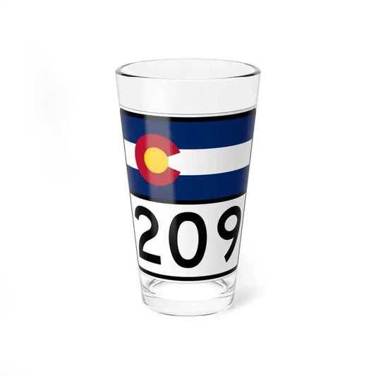 Colorado 209 (Colorado) (Road Sign) Pint Glass 16oz 16oz - Go Mug Yourself