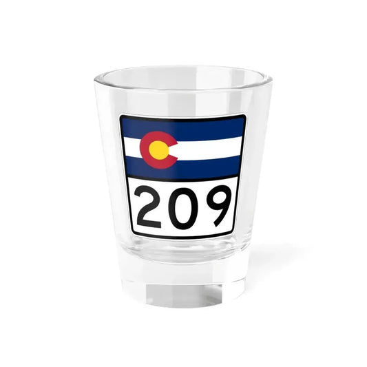 Colorado 209 (Colorado) (Road Sign) Shot Glass 1.5oz 1.5oz - Go Mug Yourself