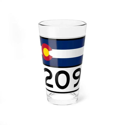 Colorado 209 wide (Colorado) (Road Sign) Pint Glass 16oz 16oz - Go Mug Yourself