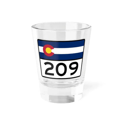 Colorado 209 wide (Colorado) (Road Sign) Shot Glass 1.5oz 1.5oz - Go Mug Yourself
