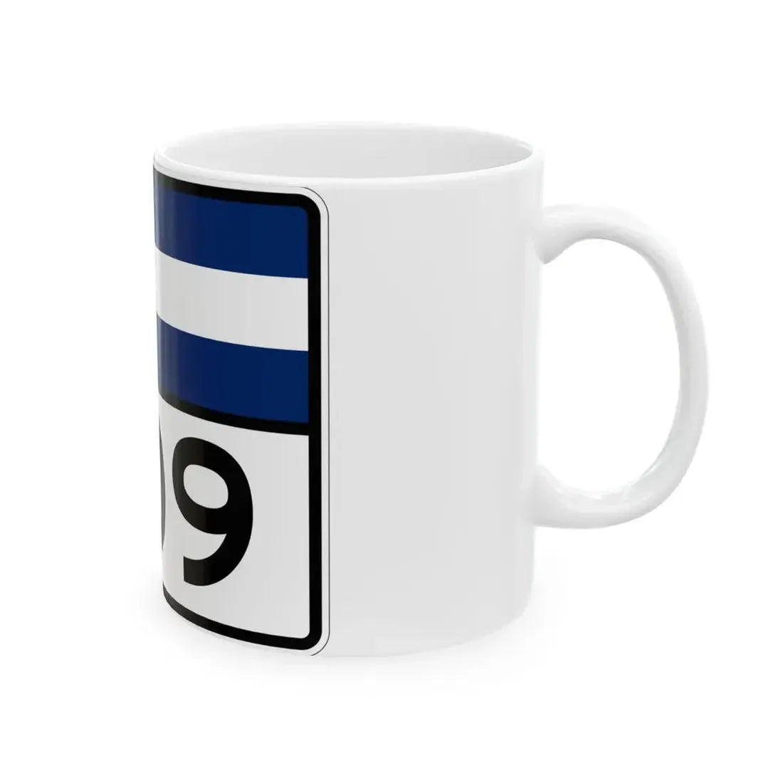Colorado 209 wide (Colorado) (Road Sign) White Coffee Mug - Go Mug Yourself