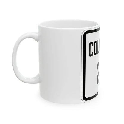 Colorado 21 1926 (Colorado) (Road Sign) White Coffee Mug - Go Mug Yourself