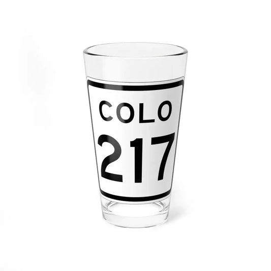 Colorado 217 1952 (Colorado) (Road Sign) Pint Glss 16oz 16oz - Go Mug Yourself