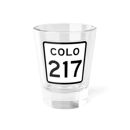 Colorado 217 1952 (Colorado) (Road Sign) Shot Glass 1.5oz 1.5oz - Go Mug Yourself
