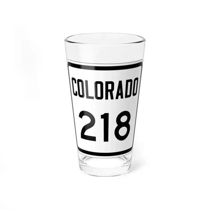 Colorado 218 1946 (Colorado) (Road Sign) Pint Glass 16oz 16oz - Go Mug Yourself