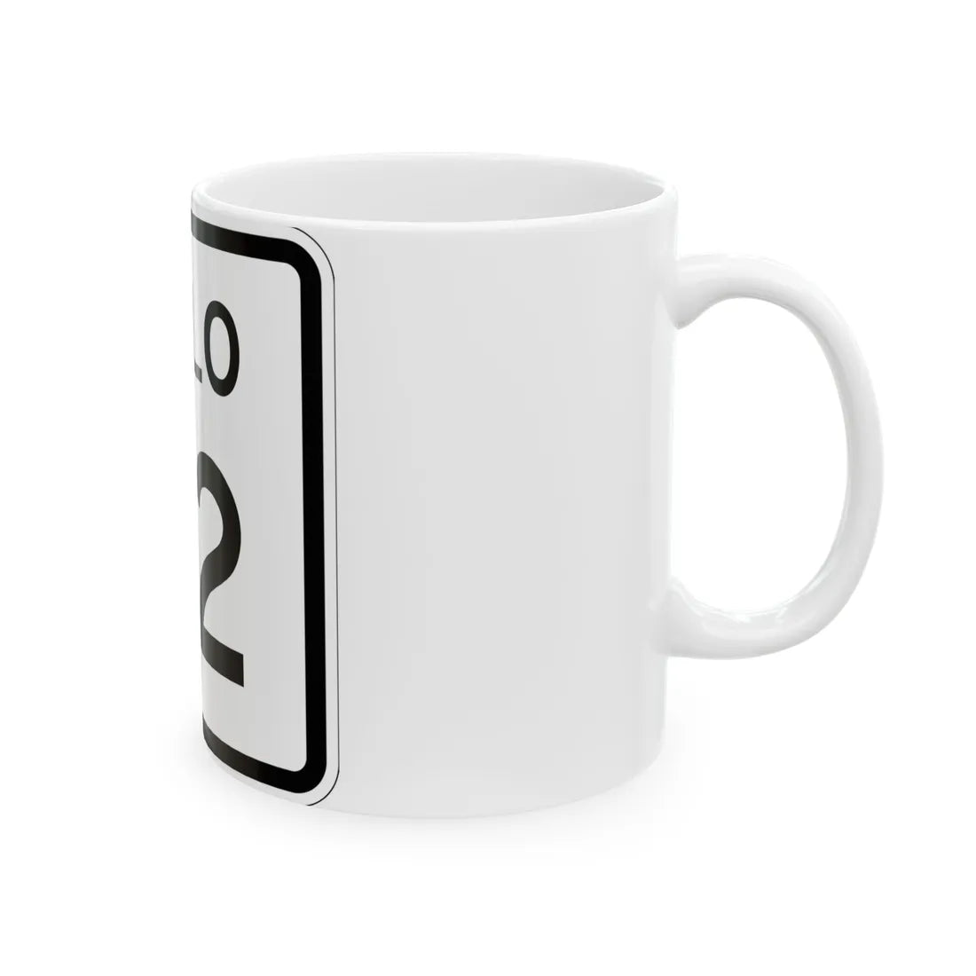Colorado 22 1952 (Colorado) (Road Sign) White Coffee Mug - Go Mug Yourself