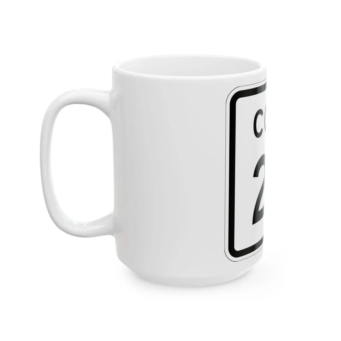 Colorado 22 1952 (Colorado) (Road Sign) White Coffee Mug - Go Mug Yourself