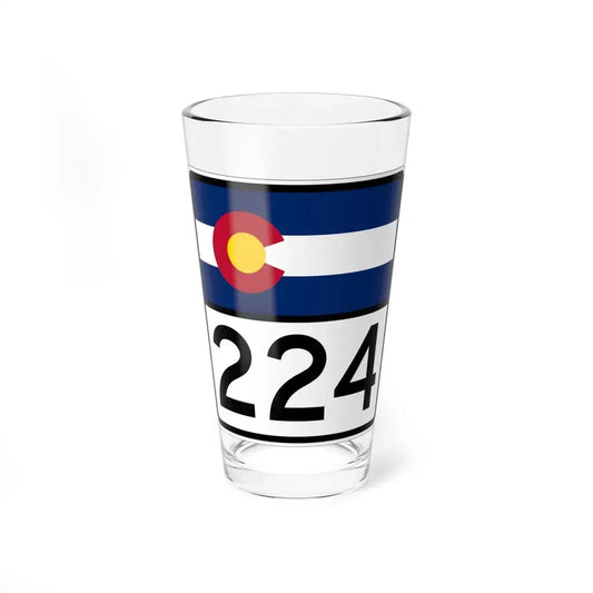 Colorado 224 (Colorado) (Road Sign) Pint Glss 16oz 16oz - Go Mug Yourself