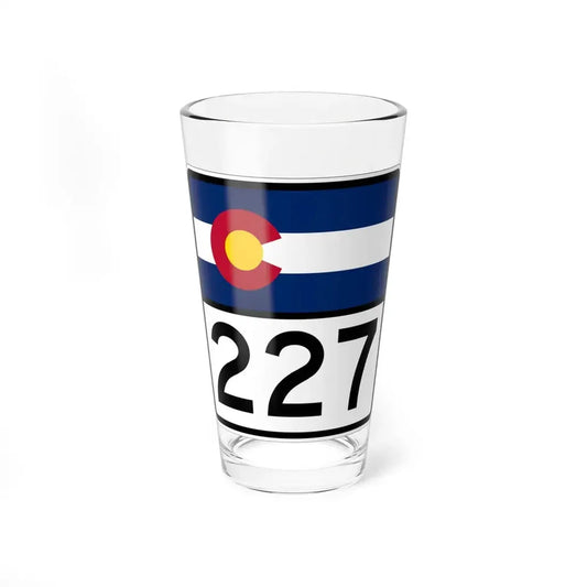 Colorado 227 (Colorado) (Road Sign) Pint Glss 16oz 16oz - Go Mug Yourself