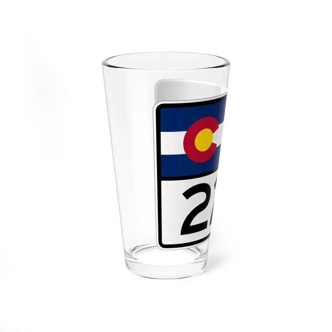 Colorado 227 wide (Colorado) (Road Sign) Pint Glass 16oz - Go Mug Yourself