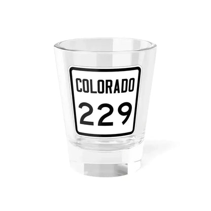 Colorado 229 1946 (Colorado) (Road Sign) Shot Glass 1.5oz 1.5oz - Go Mug Yourself