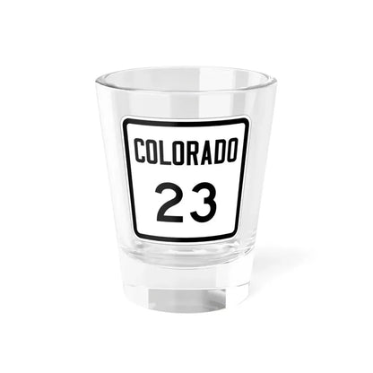 Colorado 23 1946 (Colorado) (Road Sign) Shot Glass 1.5oz 1.5oz - Go Mug Yourself