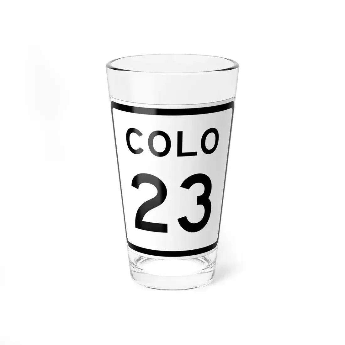 Colorado 23 1952 (Colorado) (Road Sign) Pint Glass 16oz 16oz - Go Mug Yourself