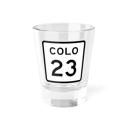Colorado 23 1952 (Colorado) (Road Sign) Shot Glass 1.5oz 1.5oz - Go Mug Yourself