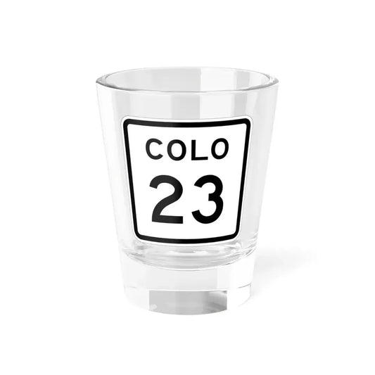 Colorado 23 1952 (Colorado) (Road Sign) Shot Glass 1.5oz 1.5oz - Go Mug Yourself